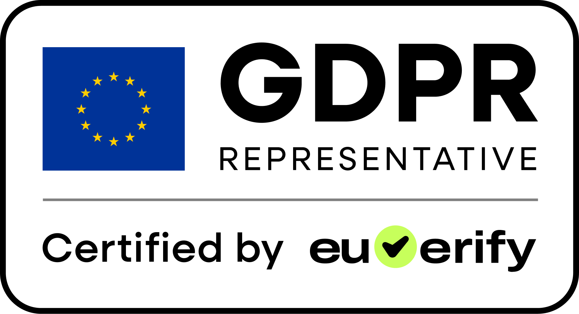 GDPR Article 27 EU representation verified by Euverify